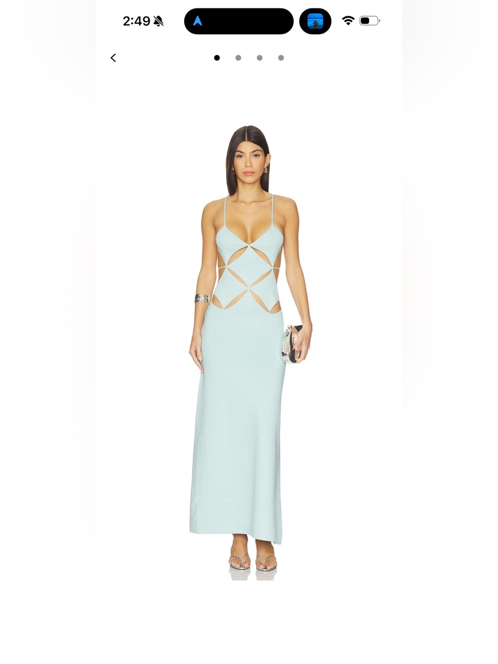 Gaia Long Dress in Mint